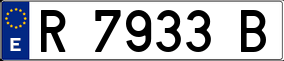 Trailer License Plate